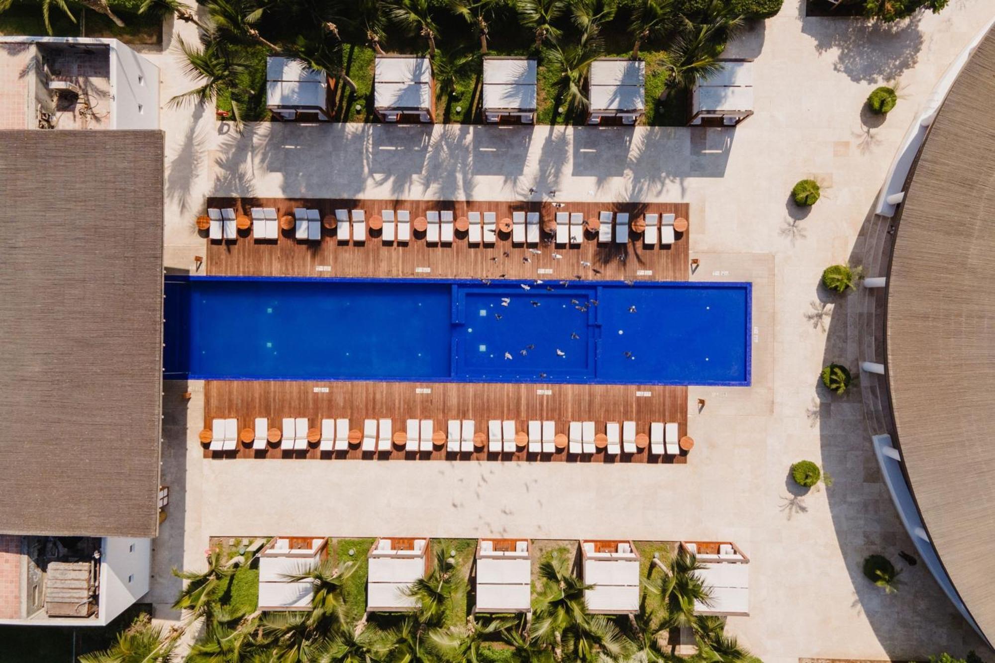 Hotel Paracas, A Luxury Collection Resort, Paracas Esterno foto Aerial view of the pool at the hotel